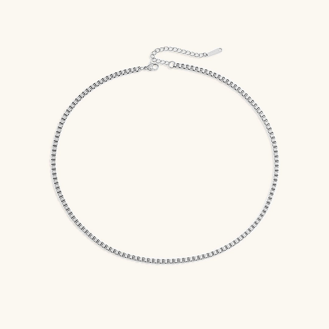 Elegant Gold Box Chain Necklace