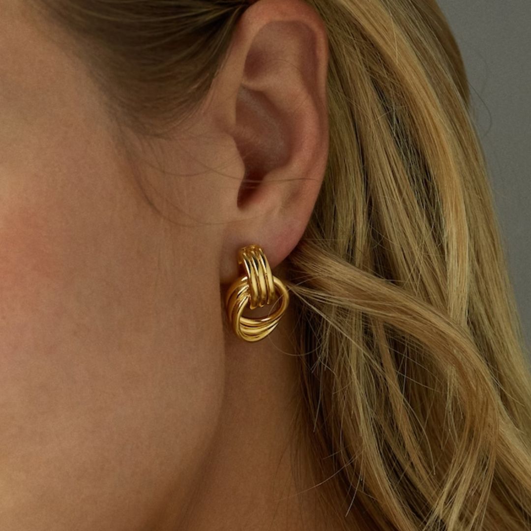 Elegant Aurora Layered Hoops