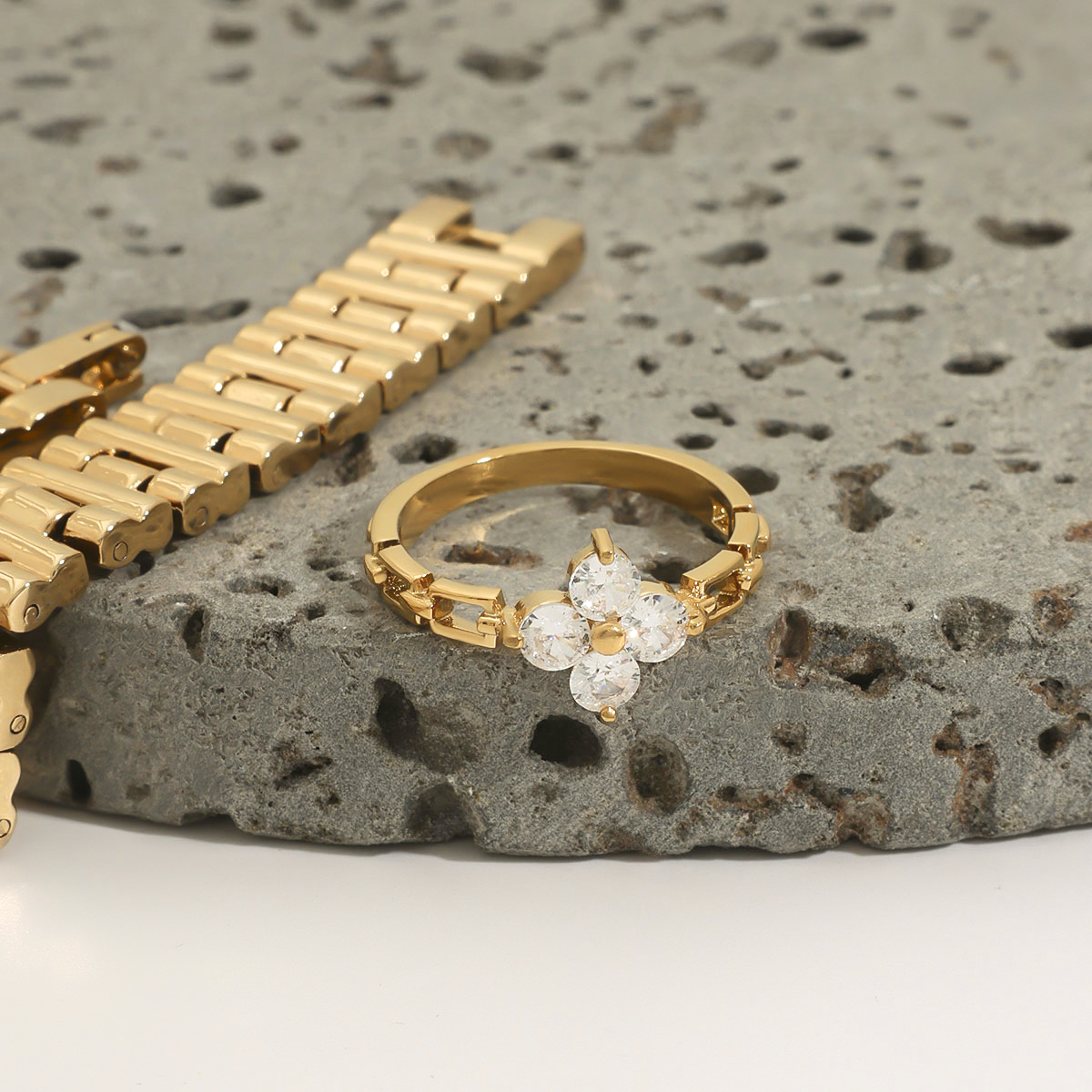 Clestine Diamond Bloom Ring