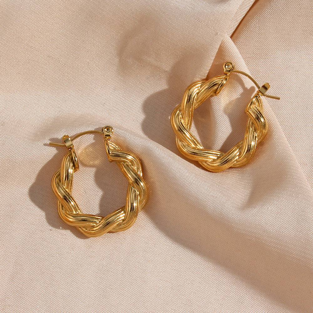 Layla Twisted Hoops