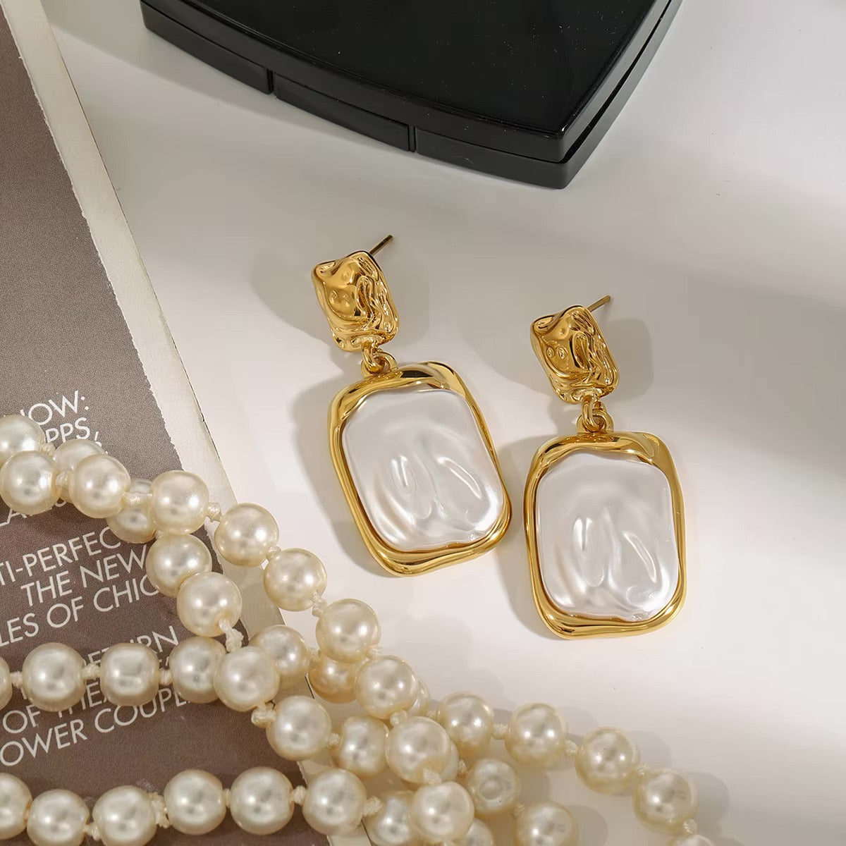 Brittany Baroque Pearl Earrings