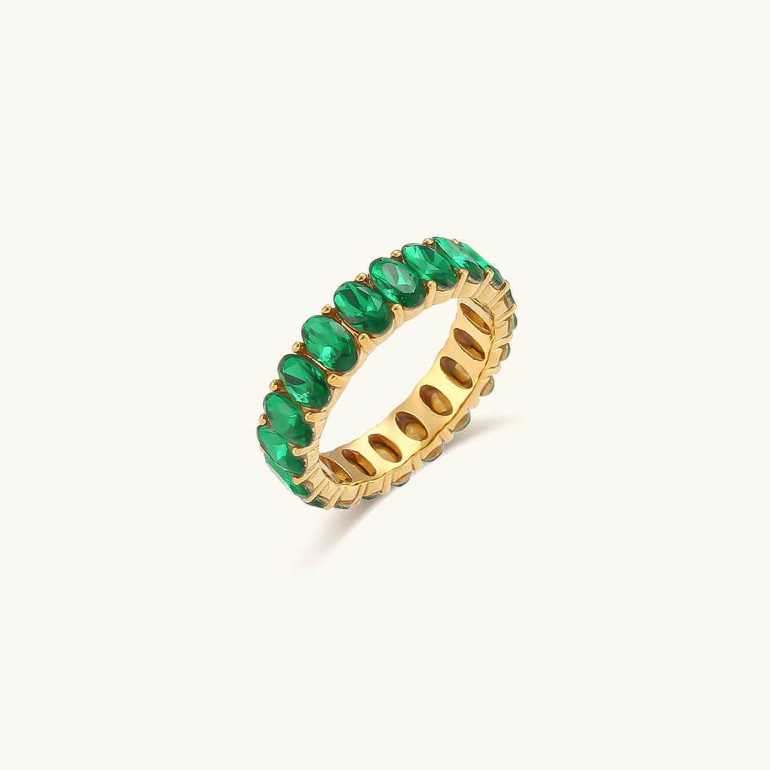 Antoinette Emerald Gold Ring