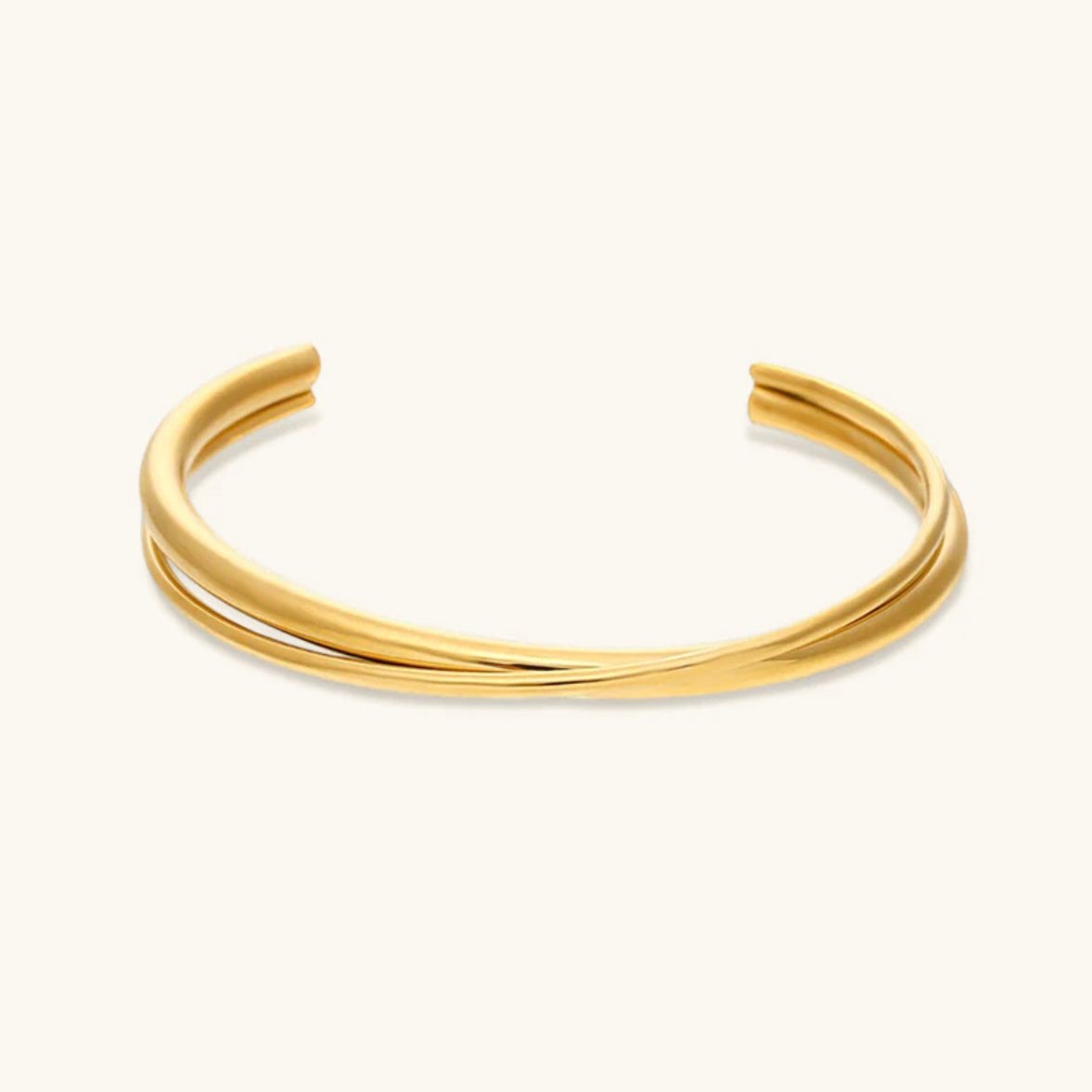 Chic Layered Gold Bangle