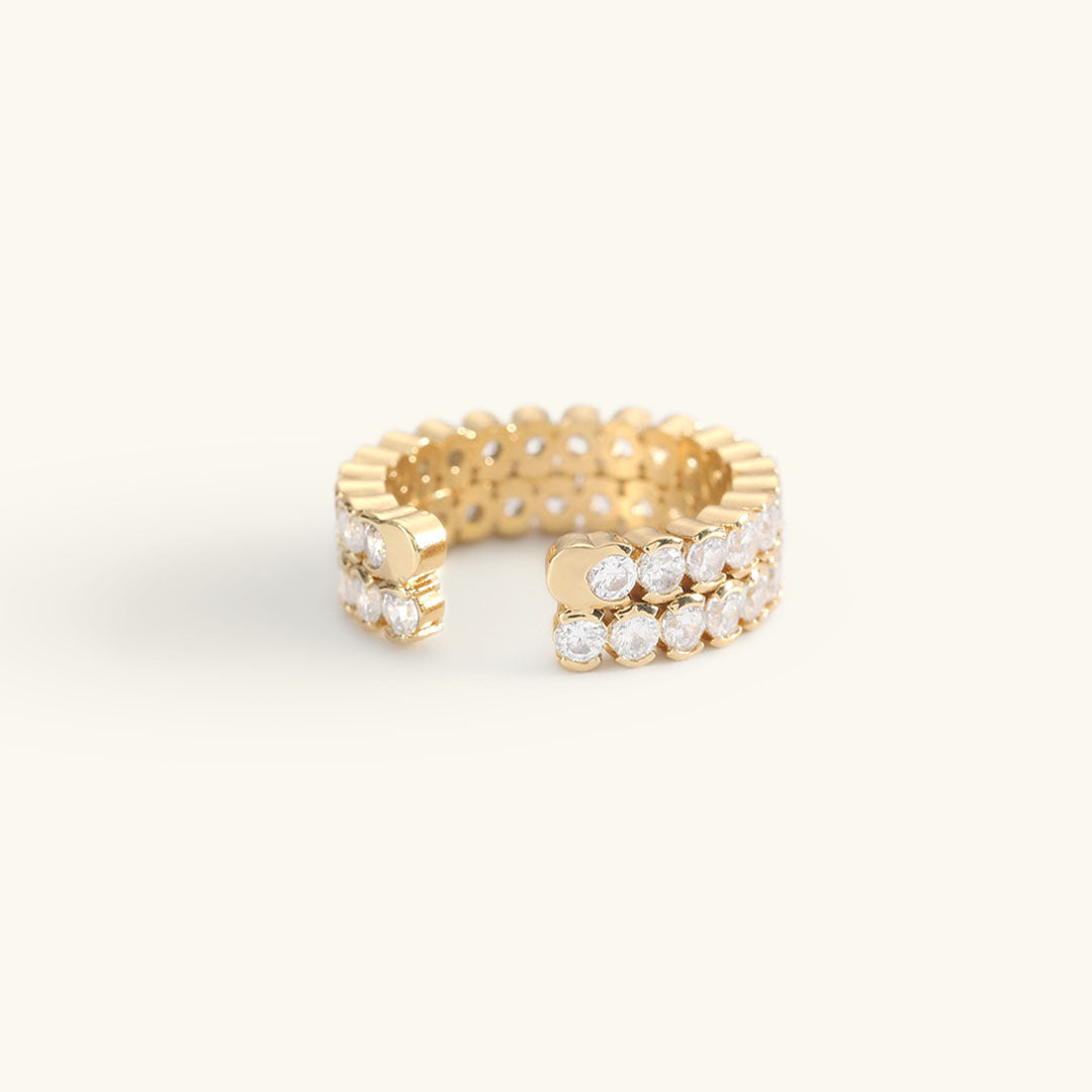 Radiant Gold Sparkle Ring