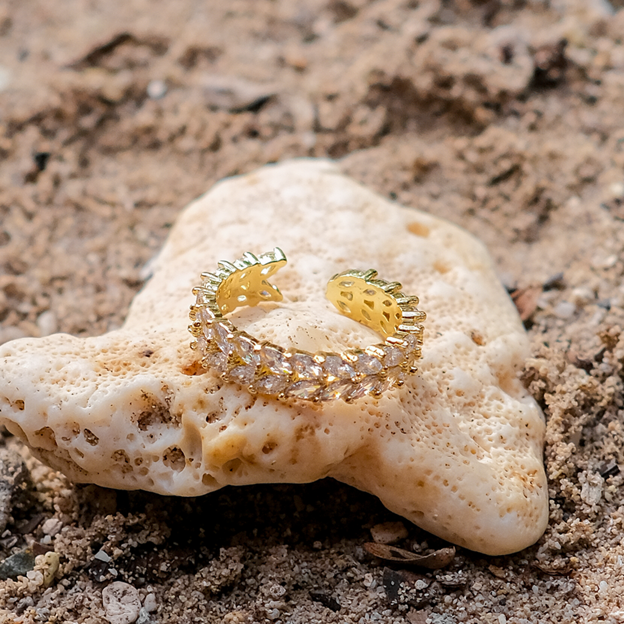 Sparkling Solstice Gold Ring