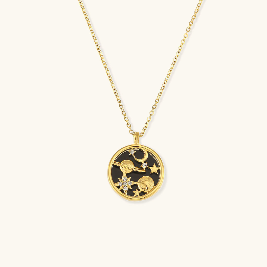 Celestial Elegance Gold Necklace