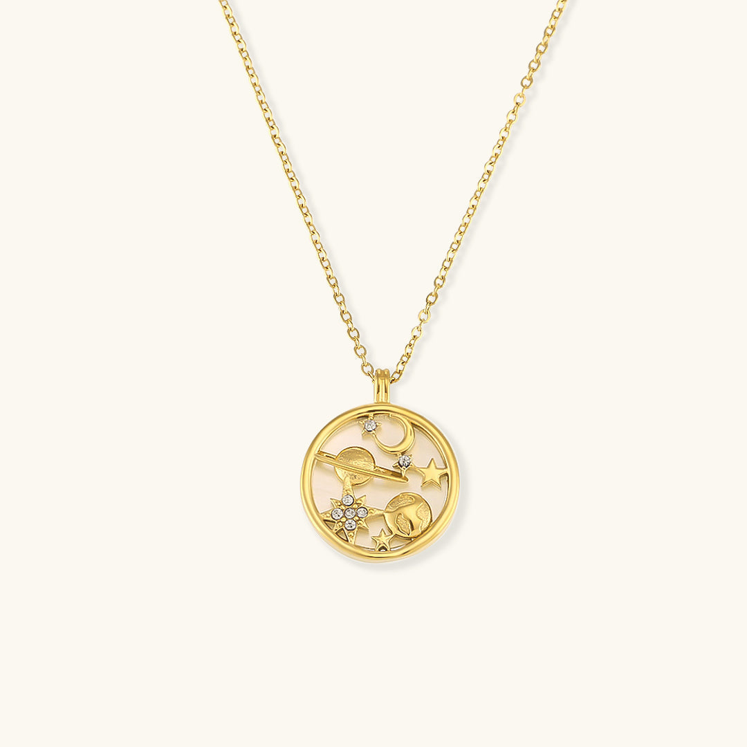 Celestial Elegance Gold Necklace