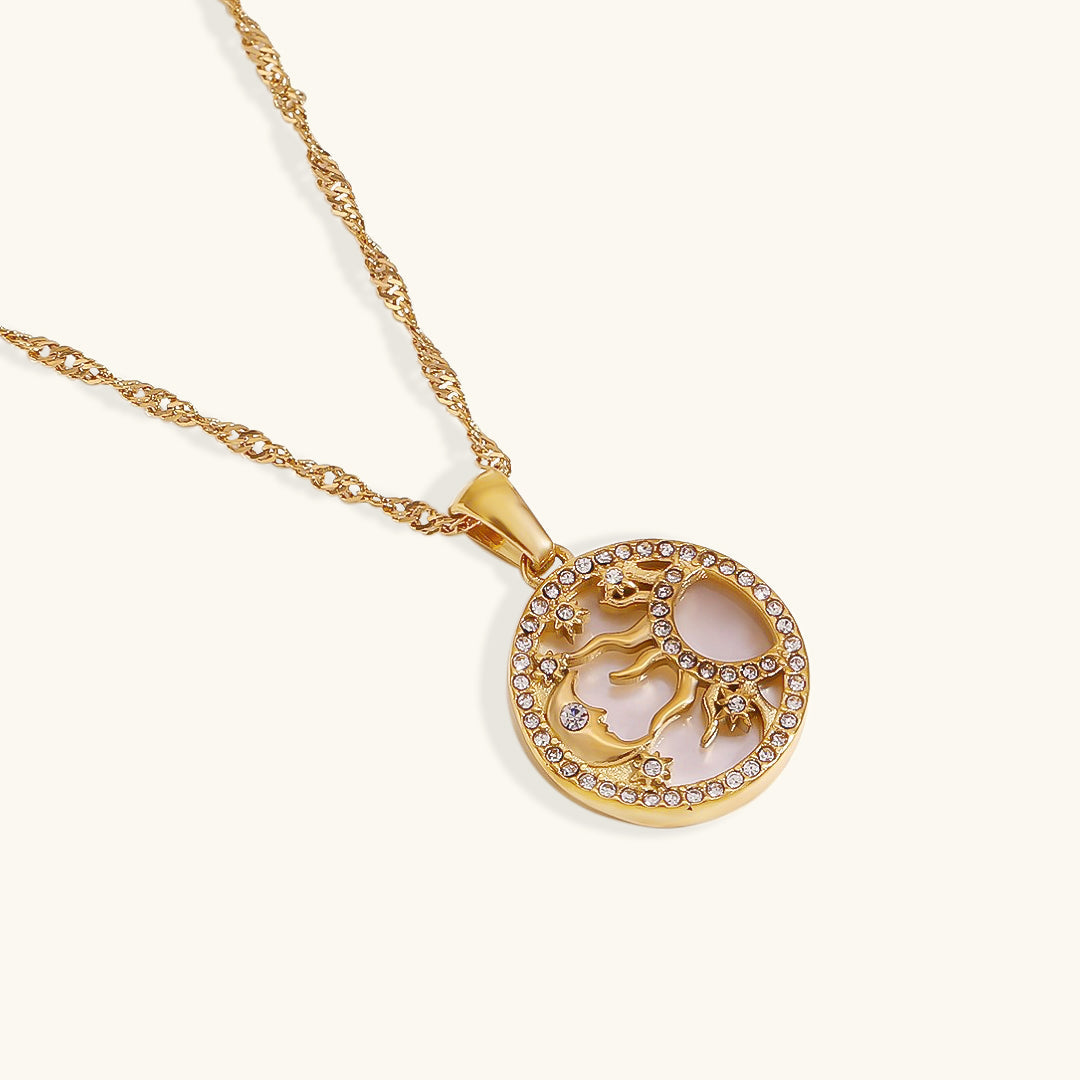 Celestial Radiance Gold Necklace