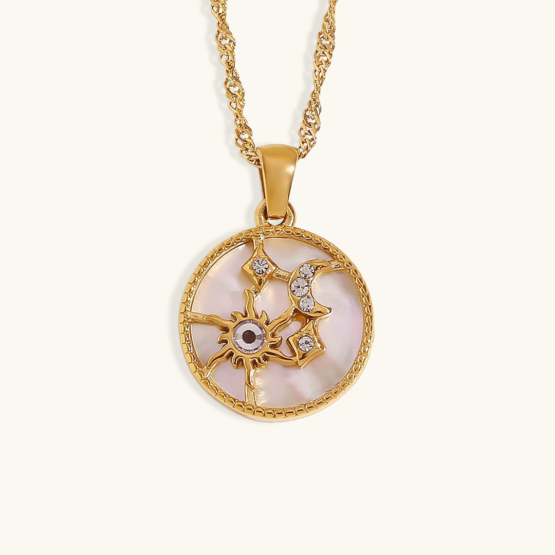 Celestial Radiance Gold Necklace