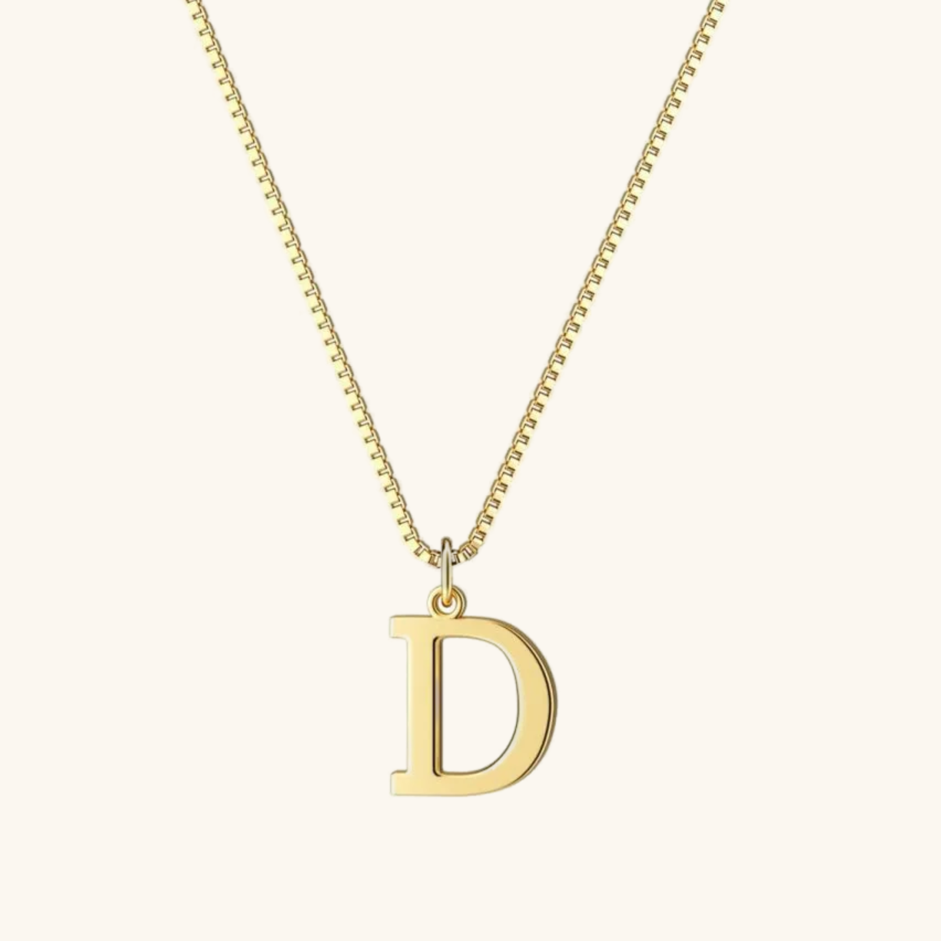 Personalized Initial Gold Necklace