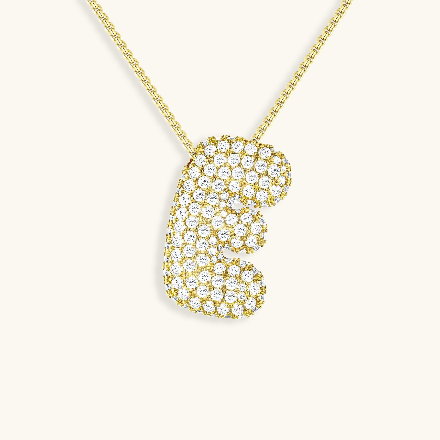 Bespoke Diamond Initial Pendant Necklace