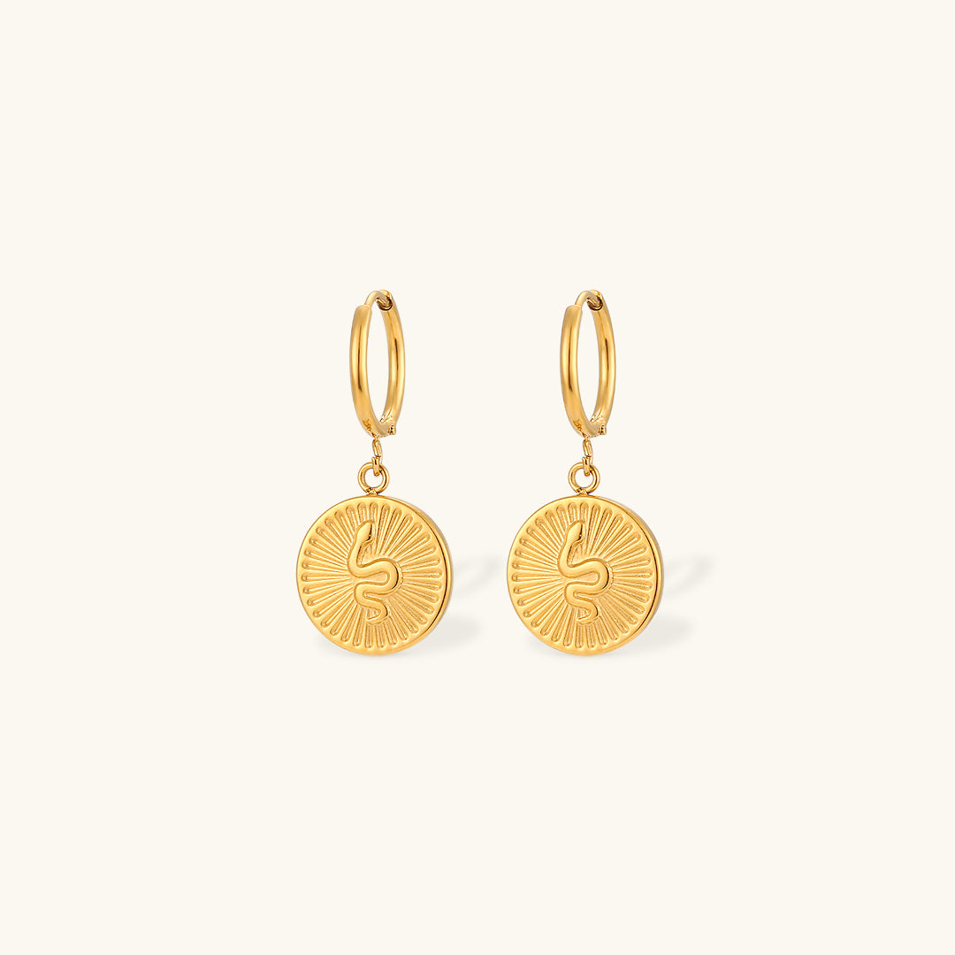 Eliana Serpent Gold Earrings