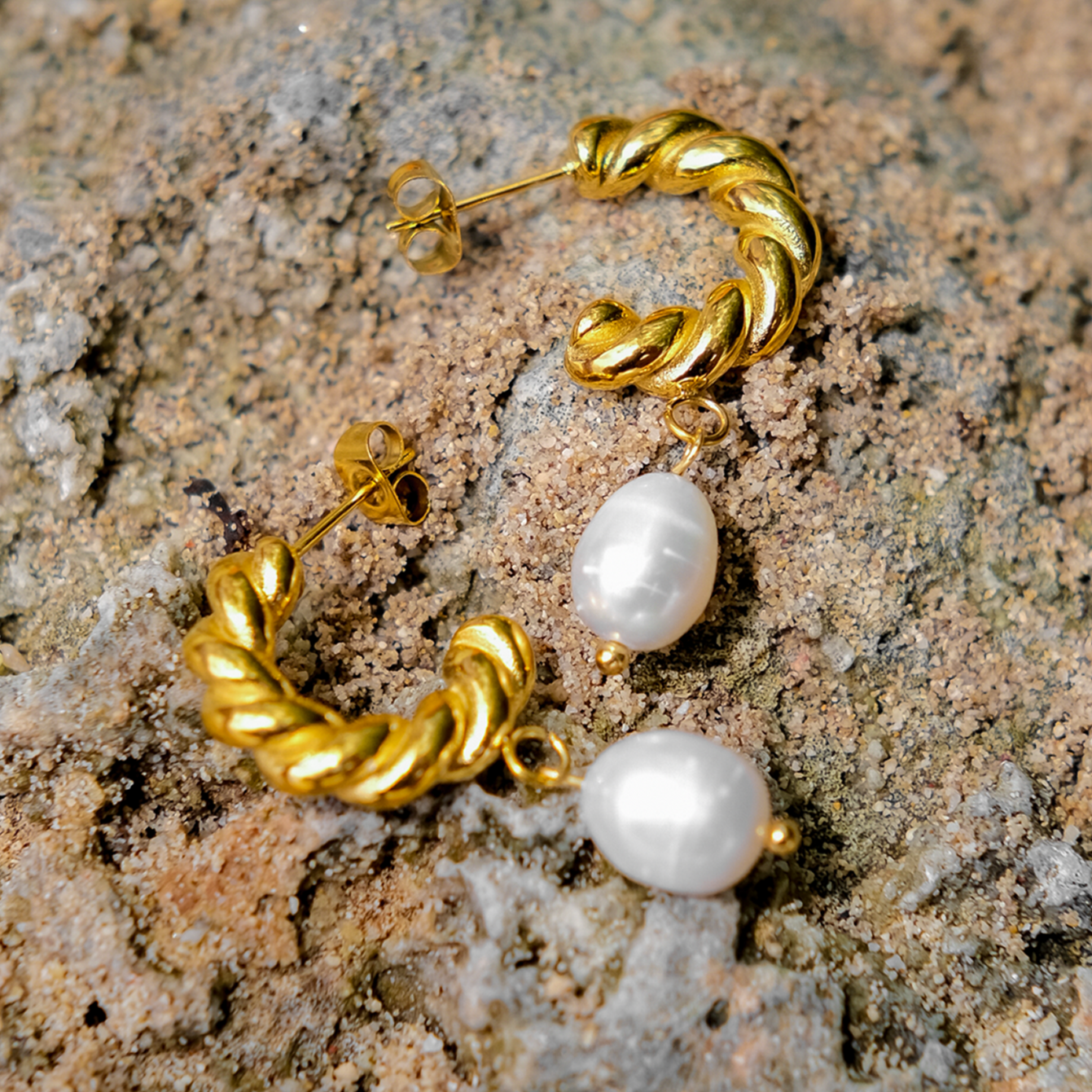 Ethereal Pearl Dangle Earrings