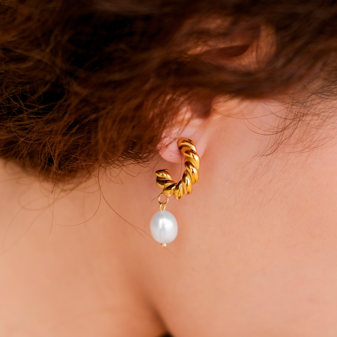 Ethereal Pearl Dangle Earrings