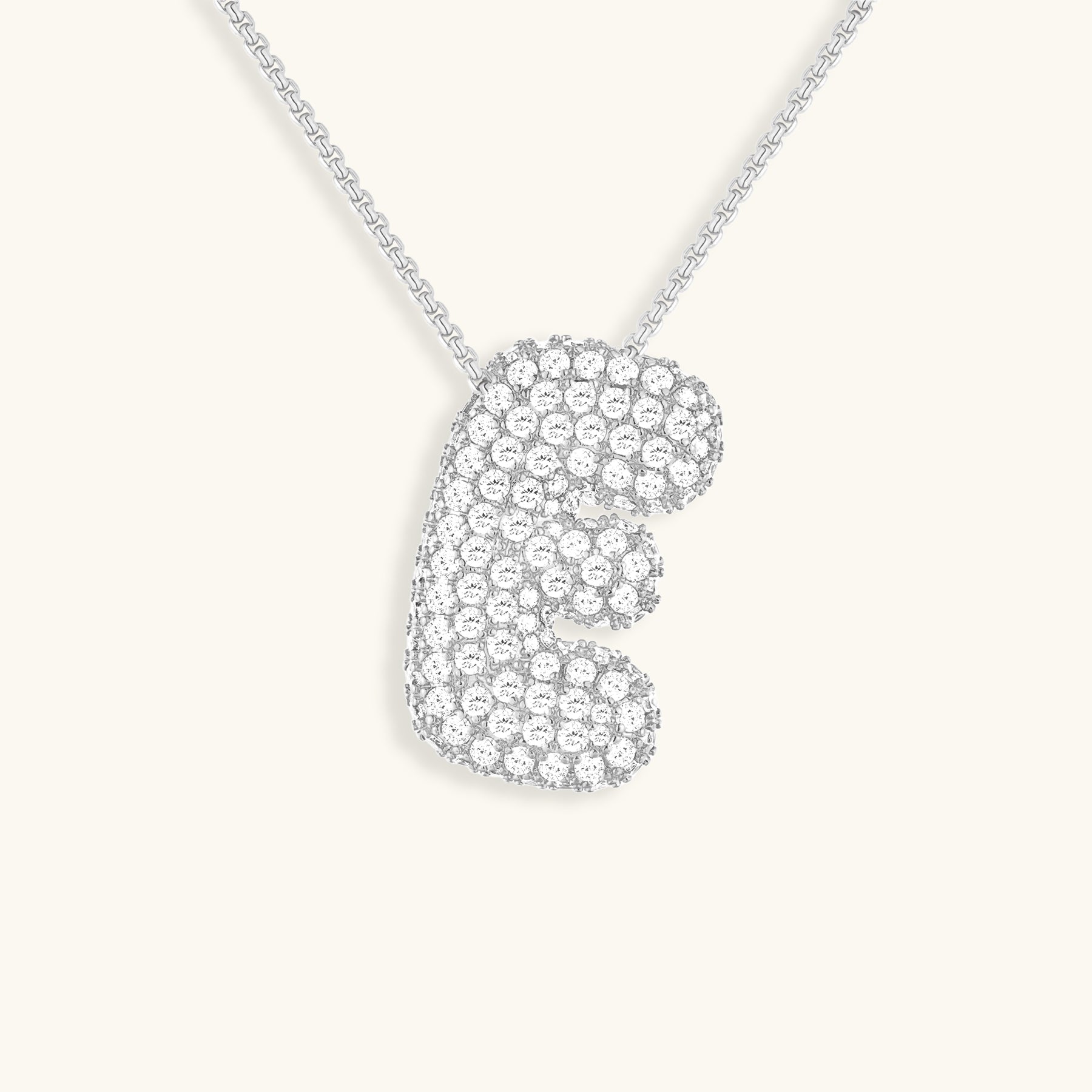 Bespoke Diamond Initial Pendant Necklace