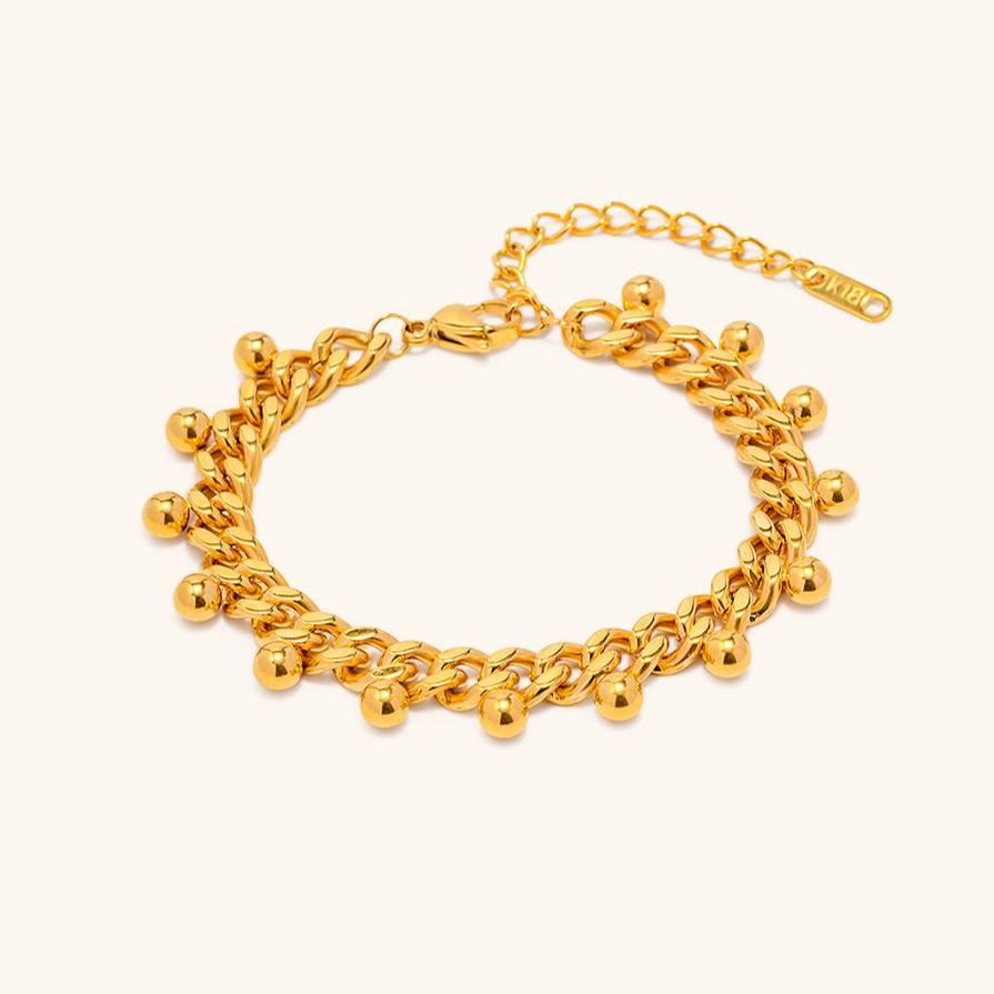 Sparkle Gold Chain Bracelet