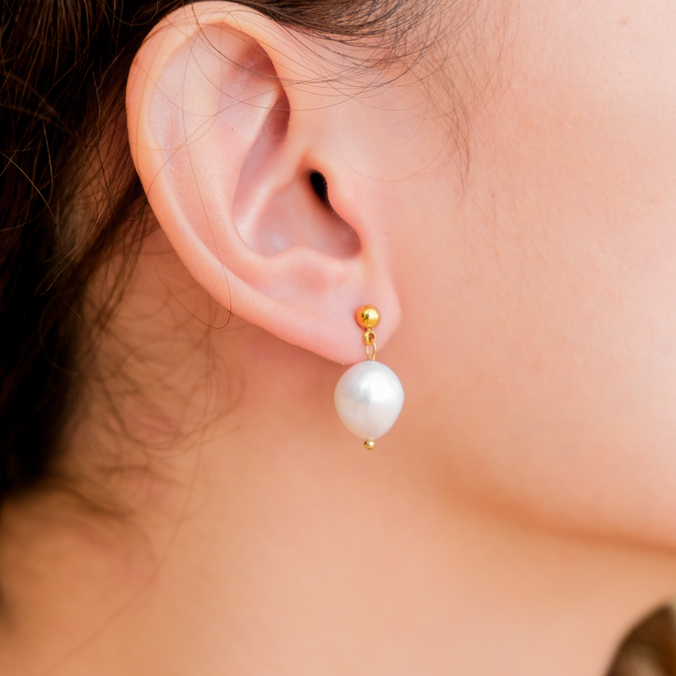 Luminous Pearl Drop Earrings