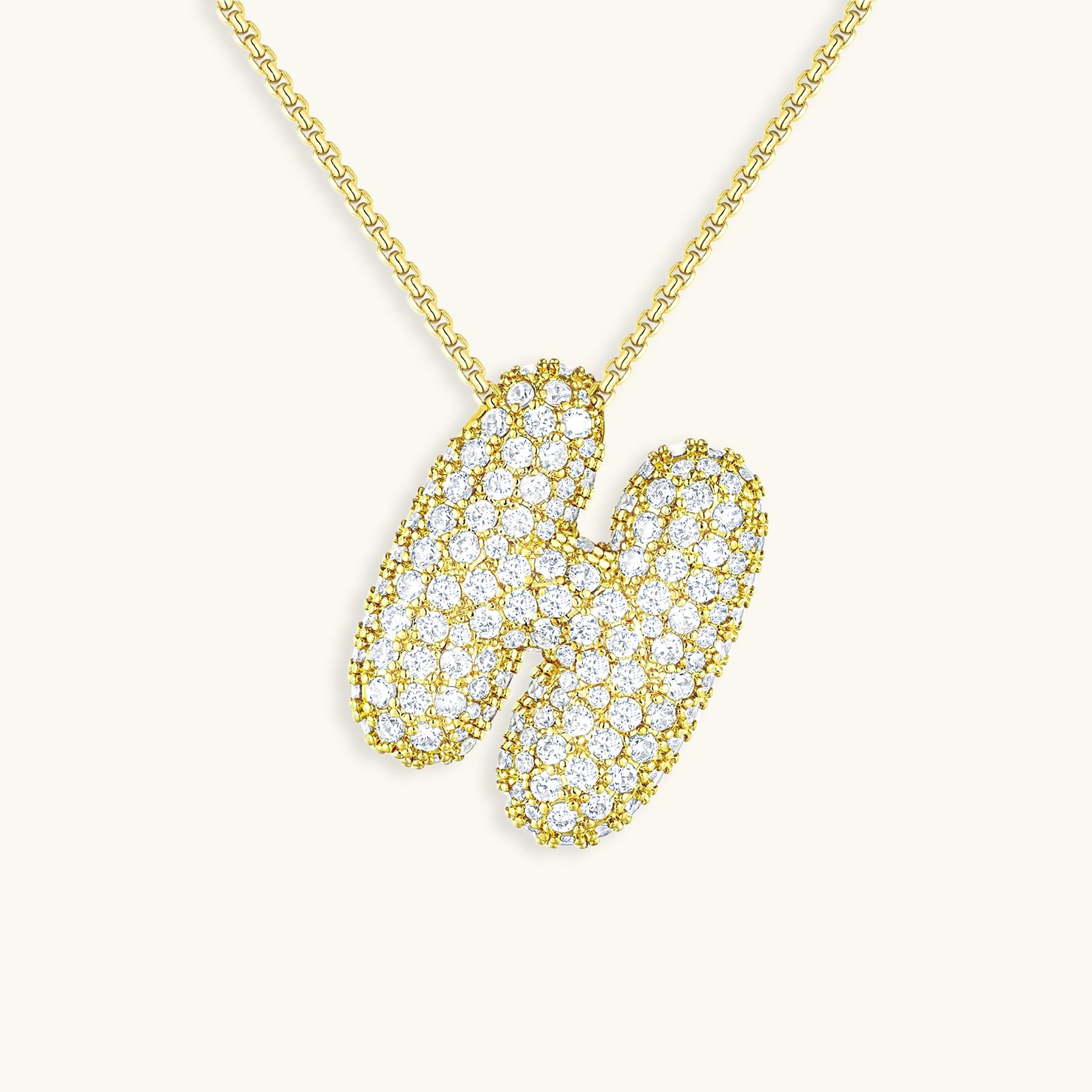 Bespoke Diamond Initial Pendant Necklace