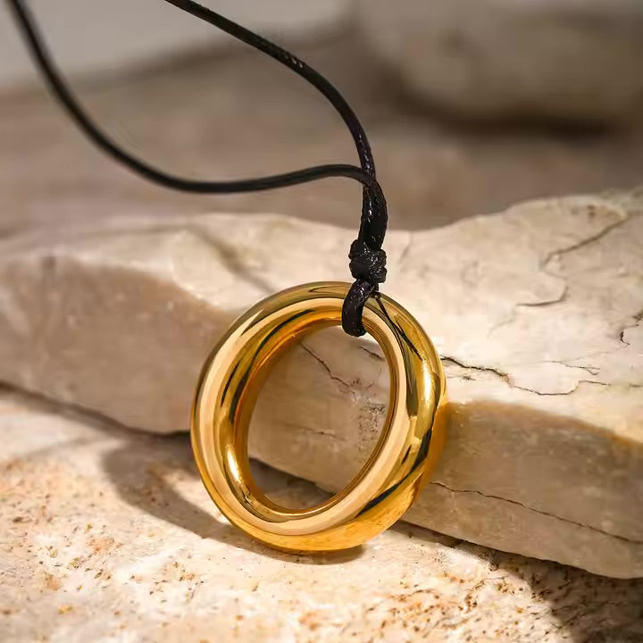 Ethereal Gold Ring Pendant