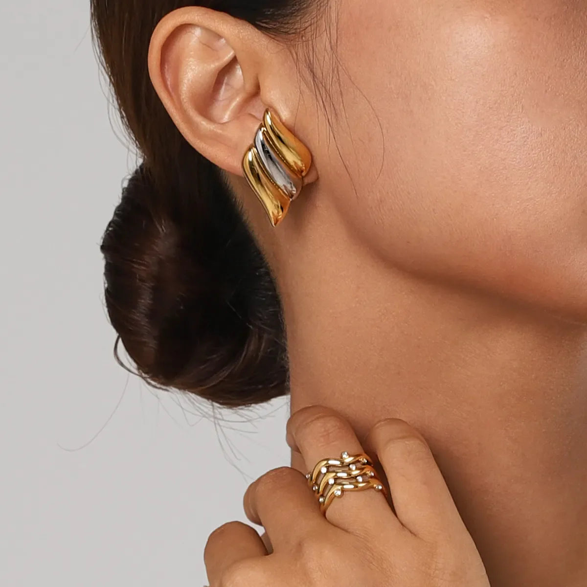 Radiant Gold Hoop Earrings