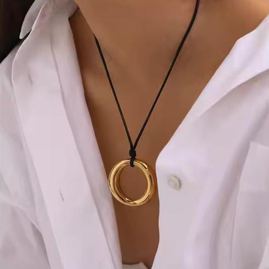 Ethereal Gold Ring Pendant