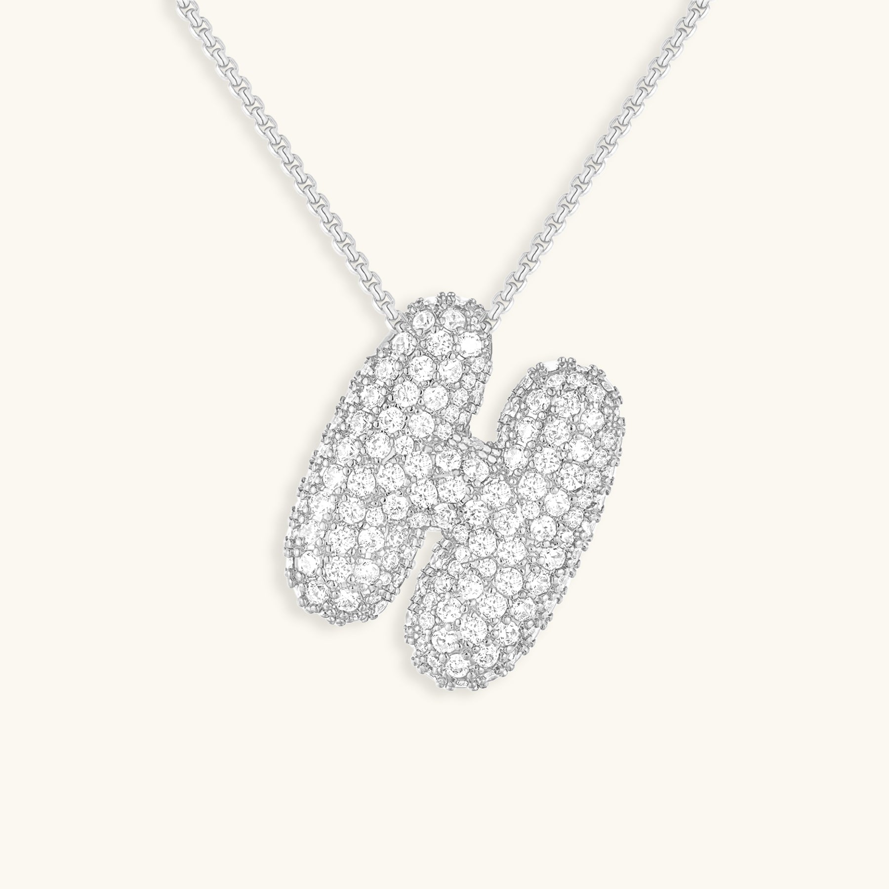 Bespoke Diamond Initial Pendant Necklace