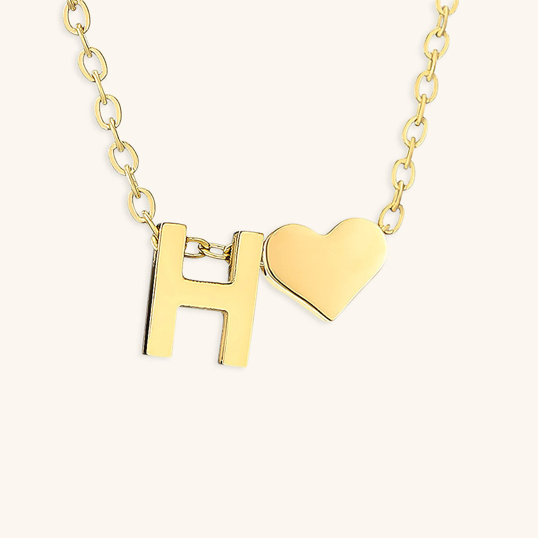 Personalized Initial Gold Necklace