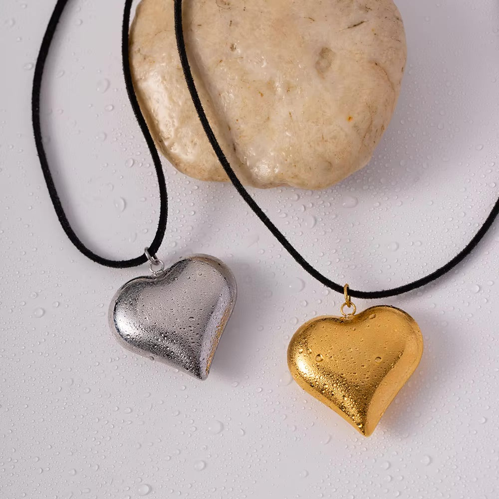 Bold Heart Statement Necklace