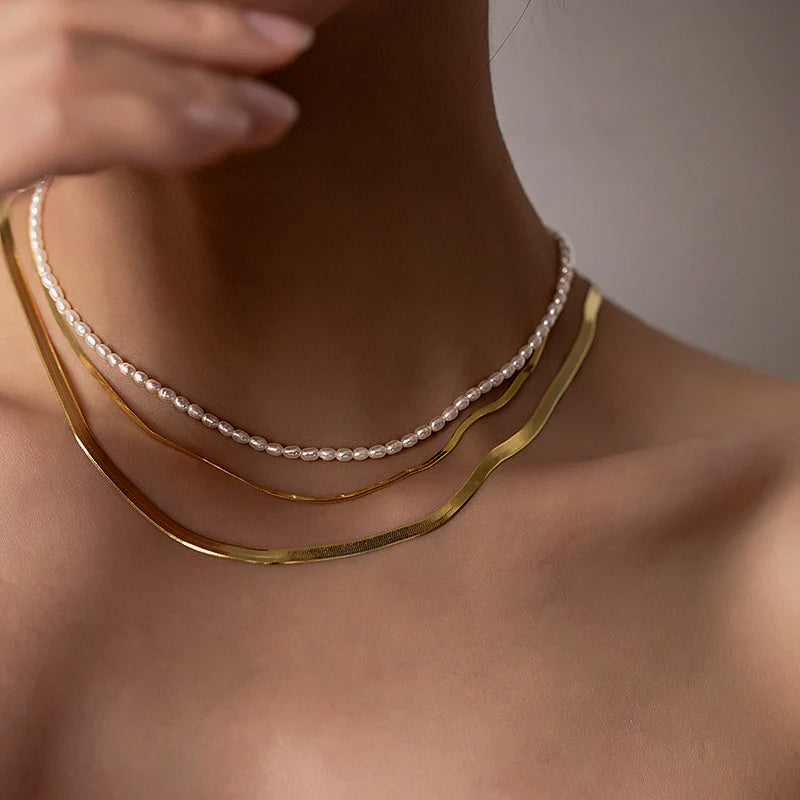 Luxe Pearl Strand Necklace