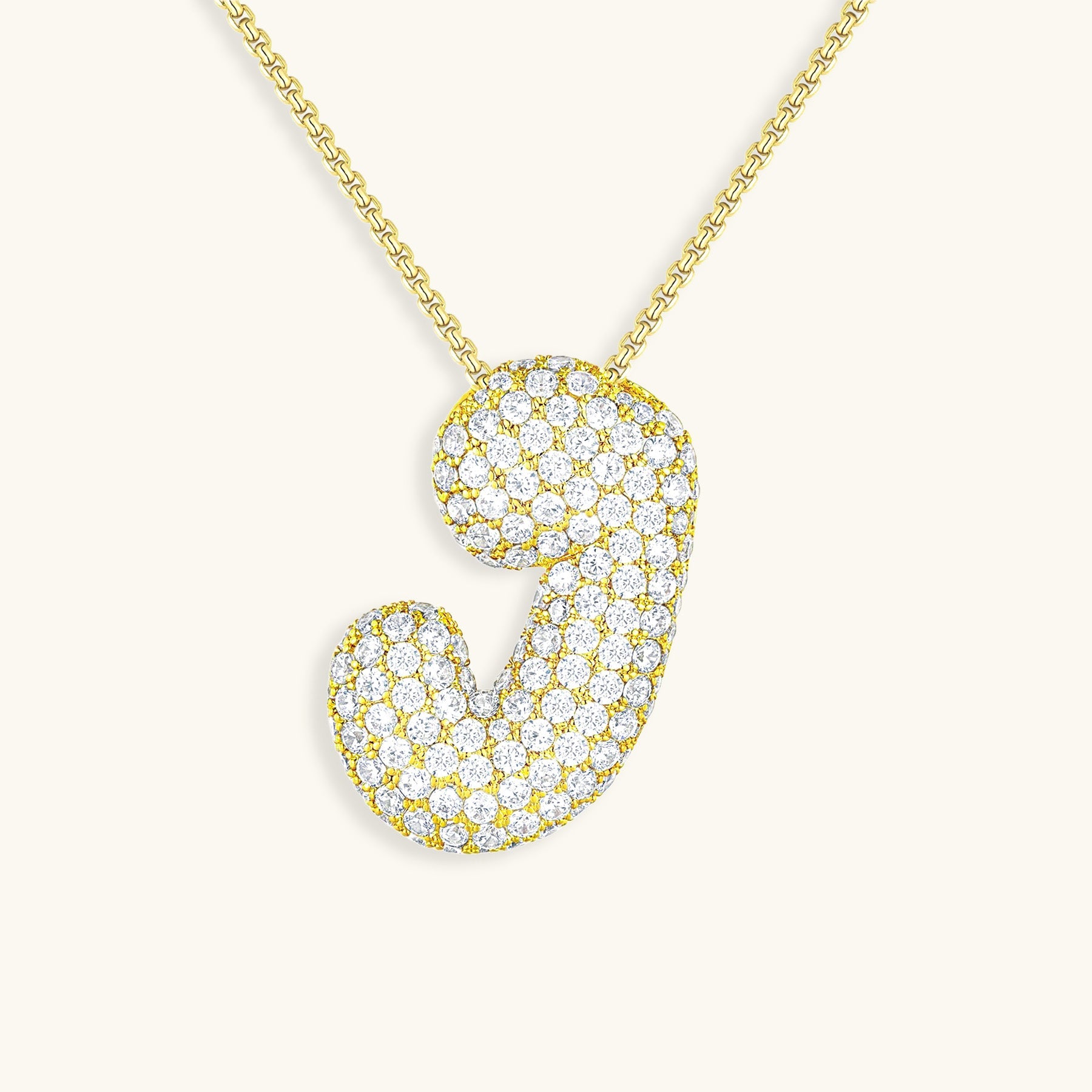 Bespoke Diamond Initial Pendant Necklace