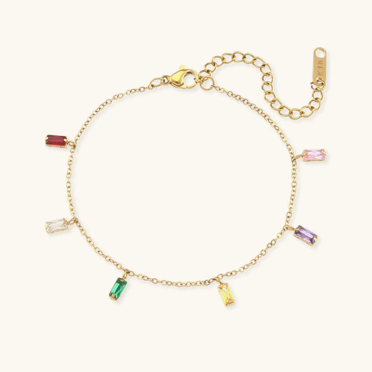 Radiant Gemstone Cuff