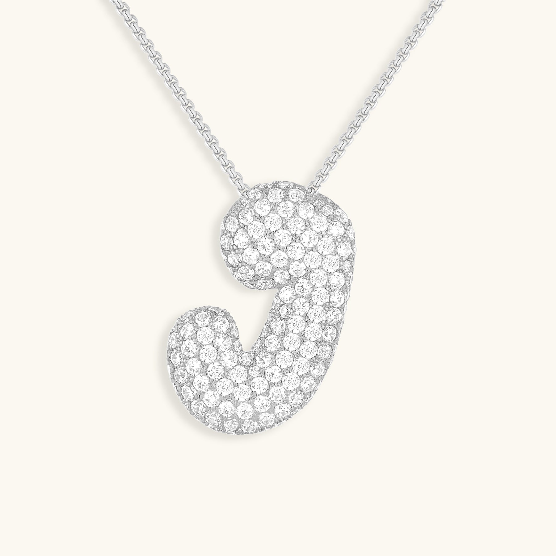 Bespoke Diamond Initial Pendant Necklace