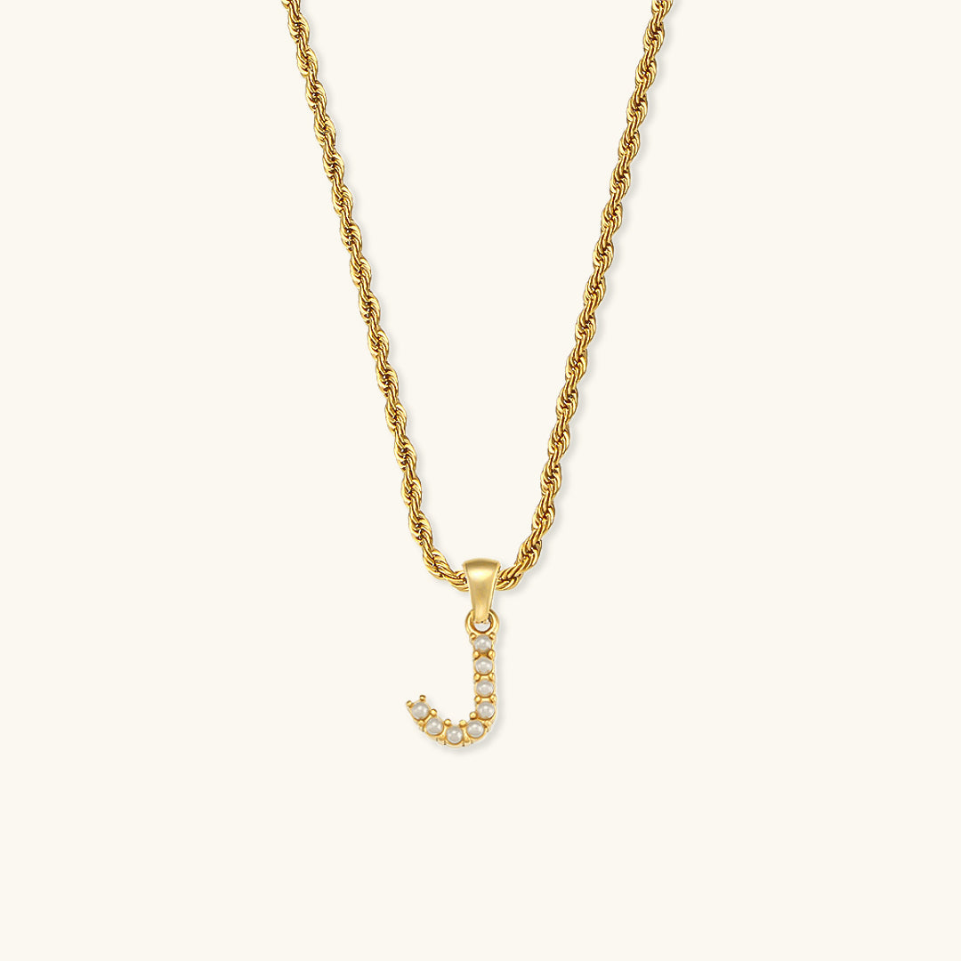 Personalized Pearl Initial Necklace
