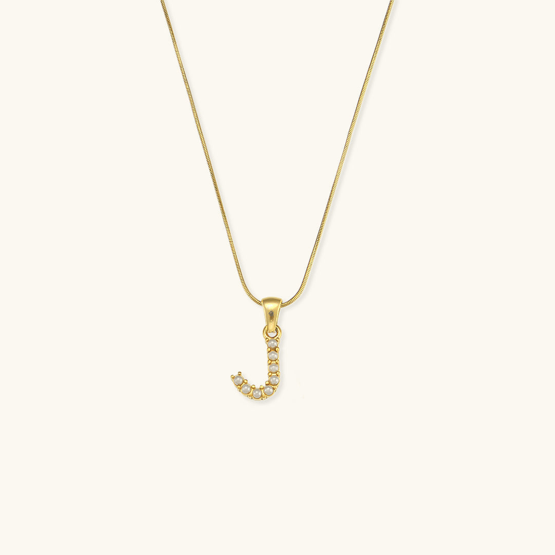 Personalized Pearl Initial Necklace