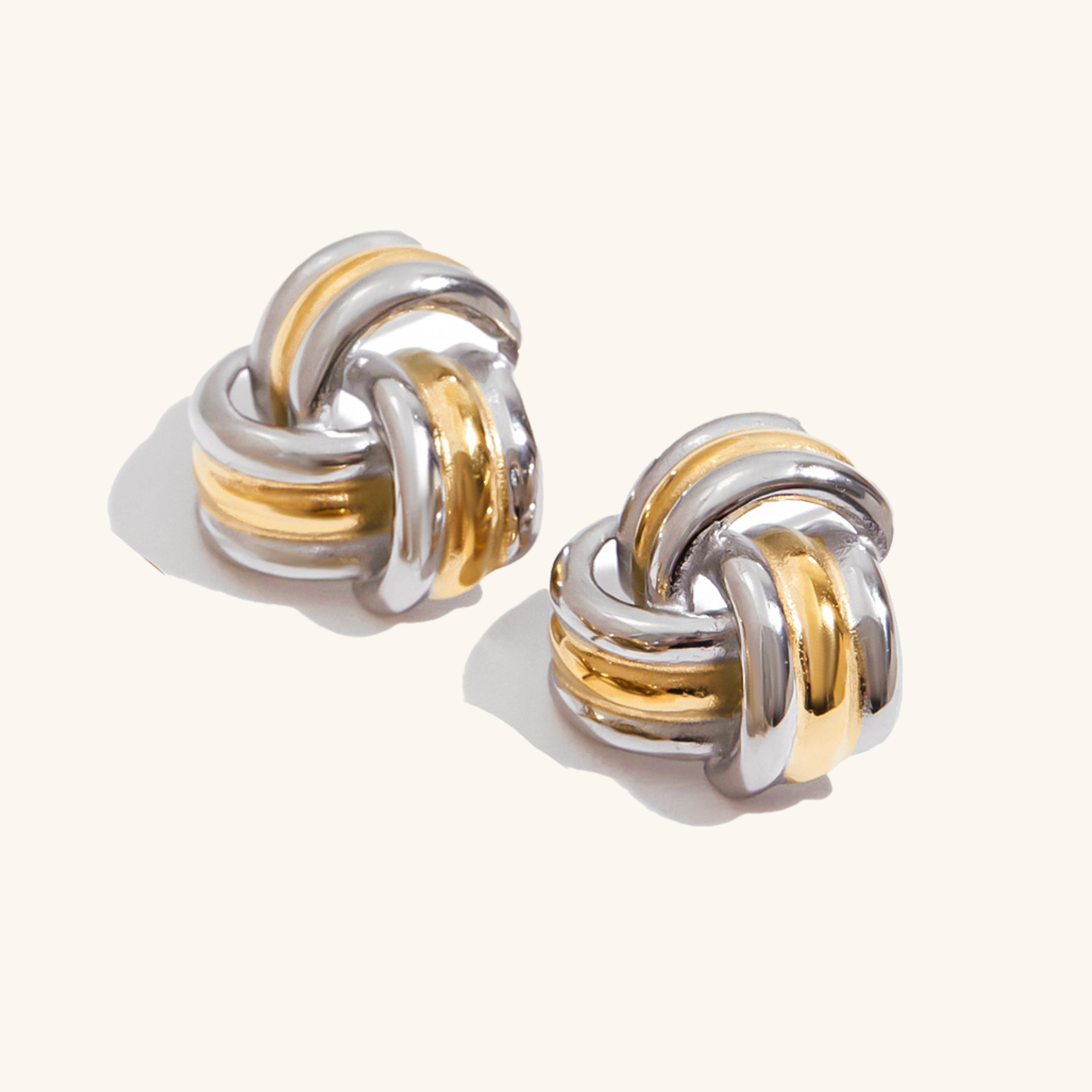 Luxe Gold Knot Statement Earrings
