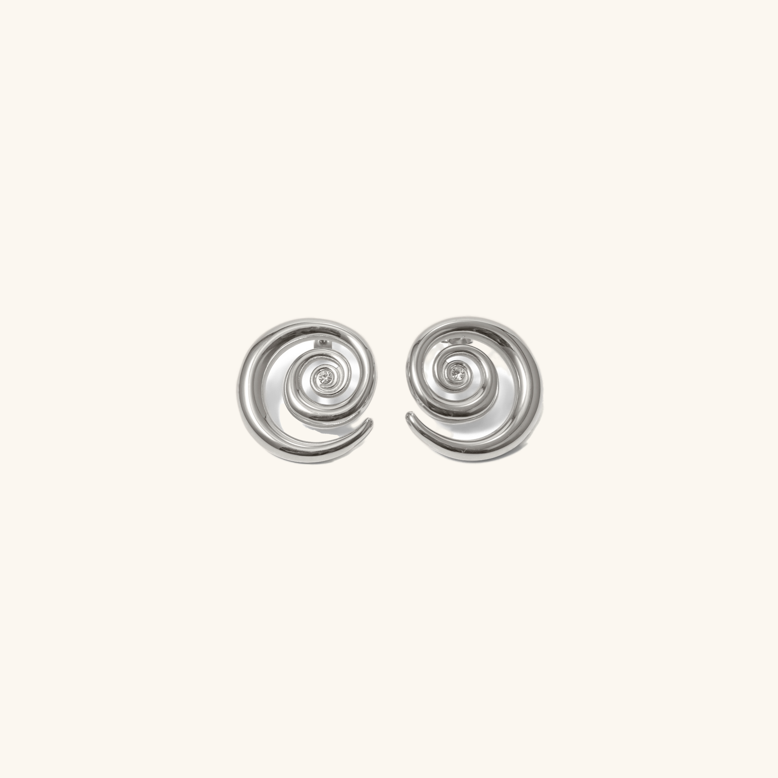Tilly Spiral Gold Earrings
