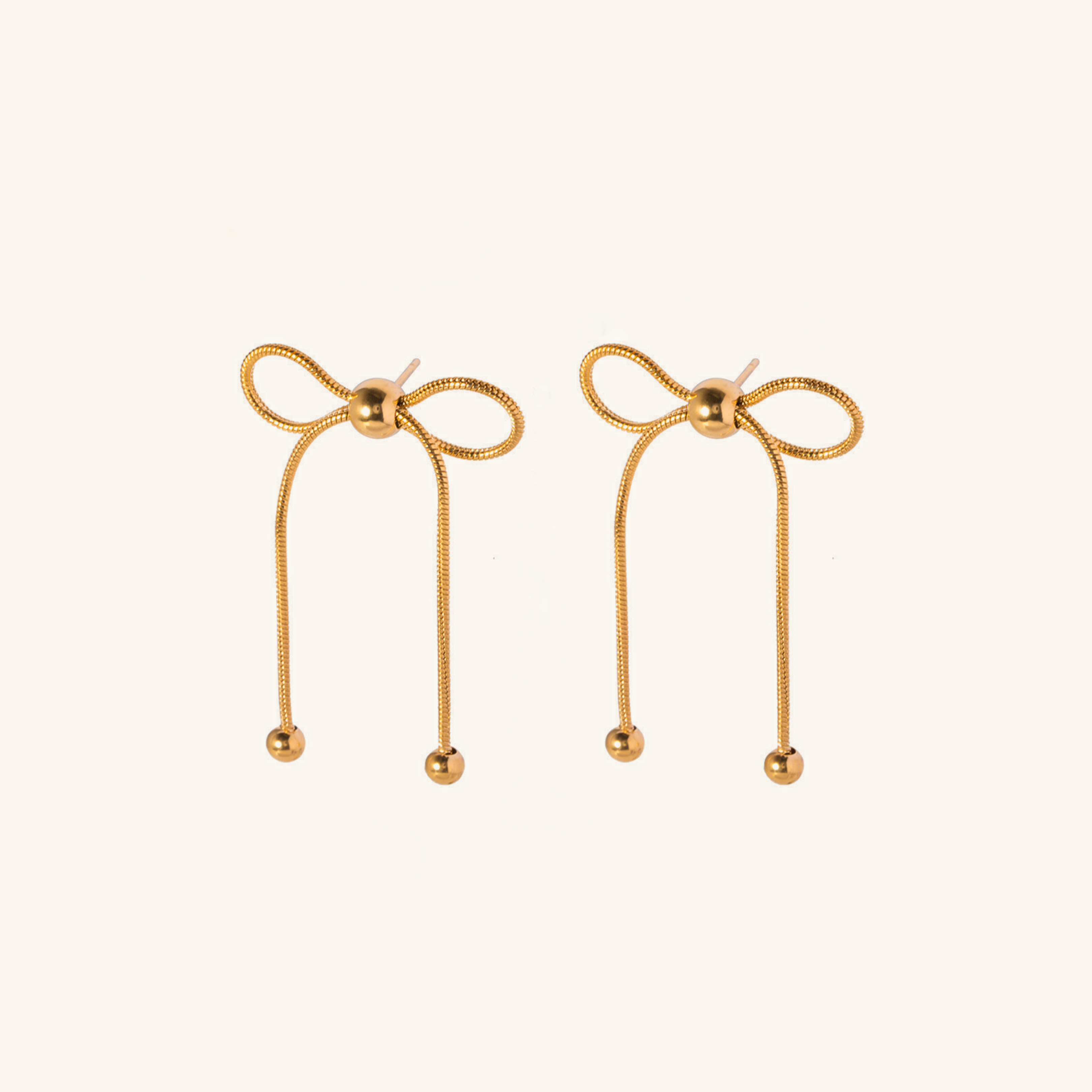 Annie Ribbon Drop Earrings