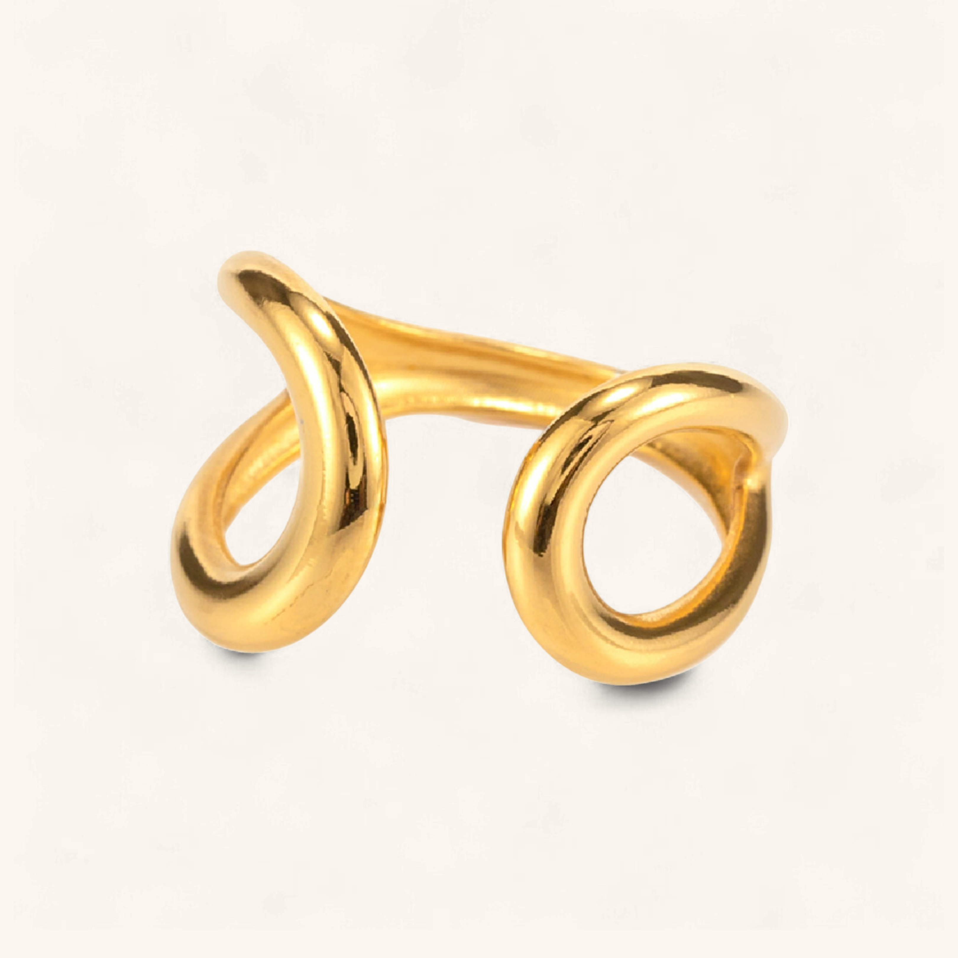 Twisted Elegance Gold Band