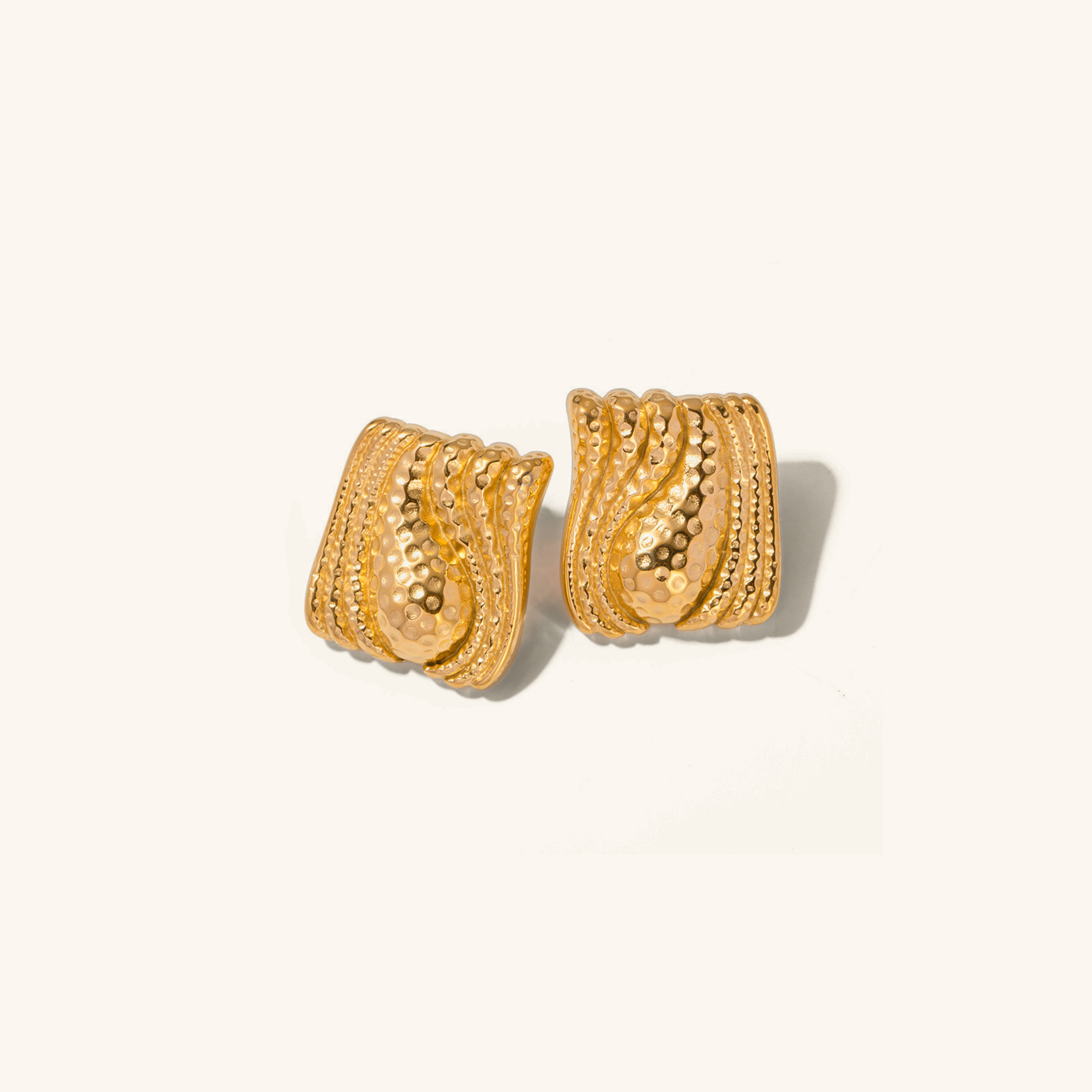 Golden Bloom Teardrop Earrings