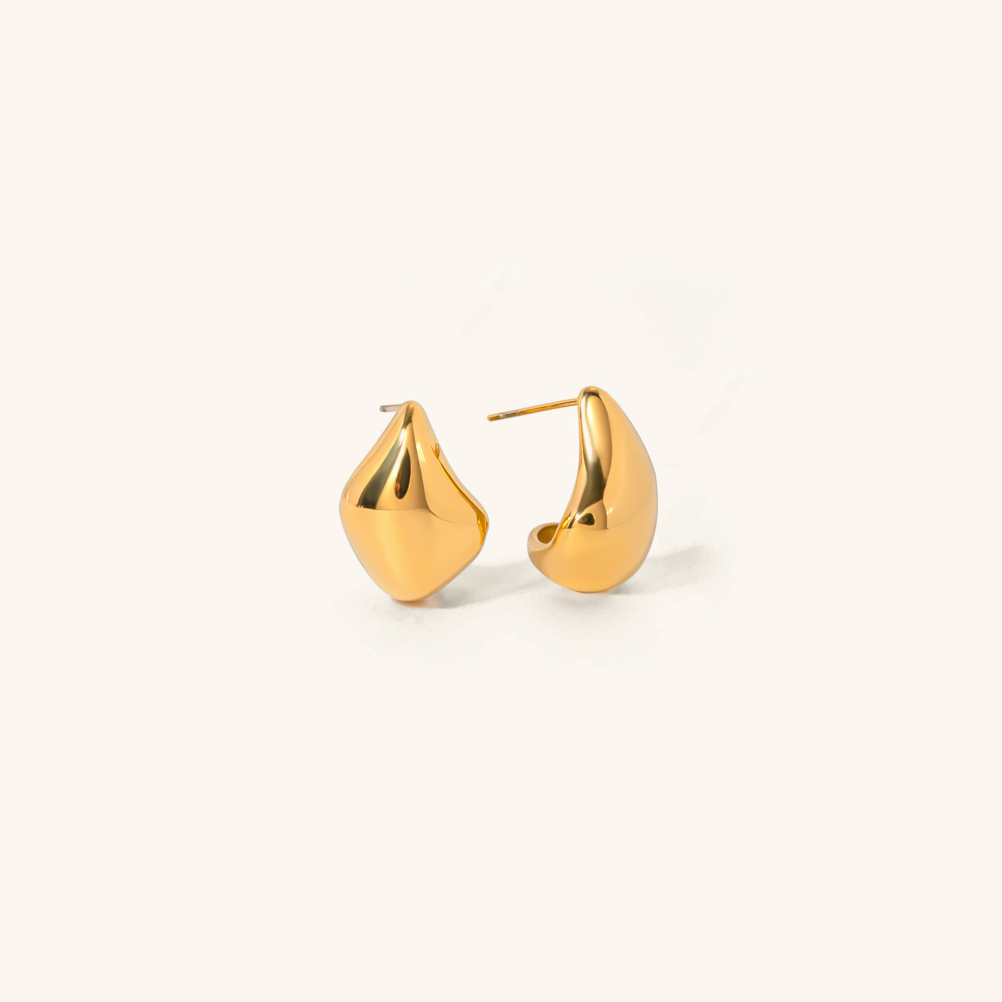 Elegant Bean Drop Earrings
