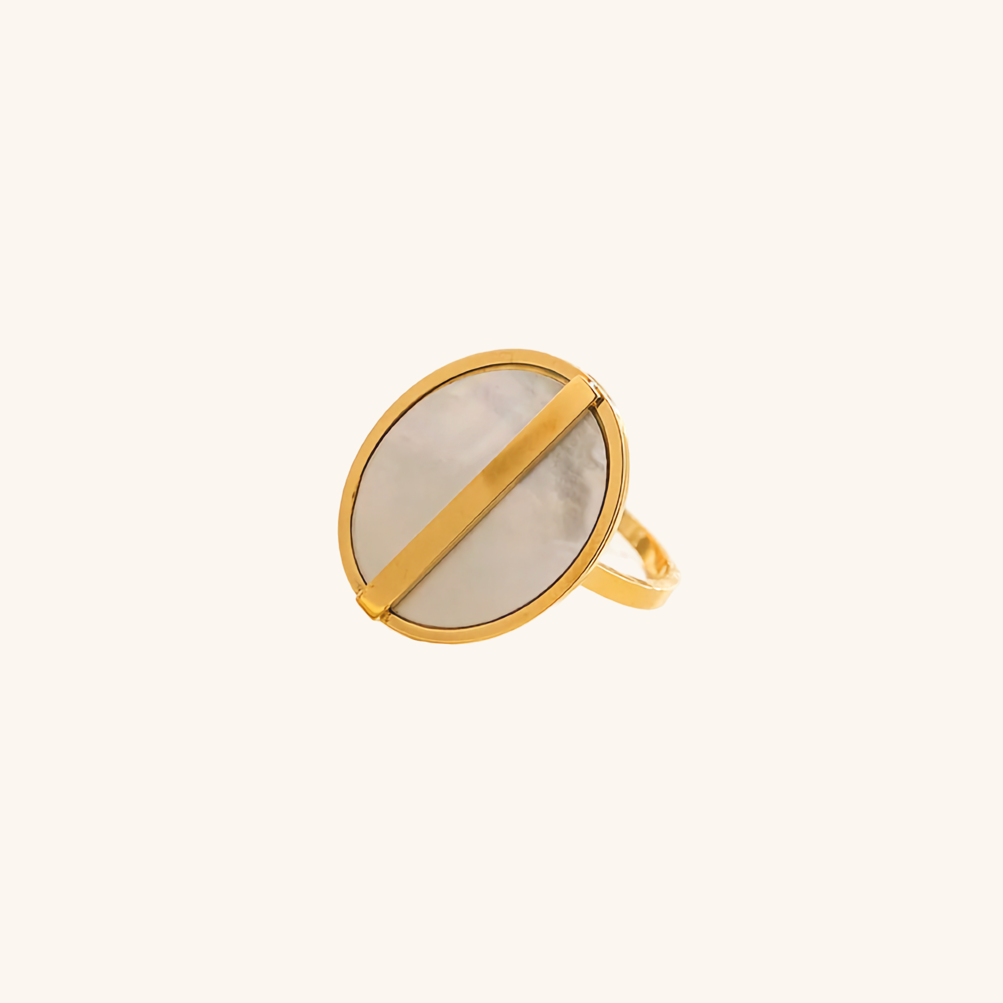 Luminous Pearl Gold Band
