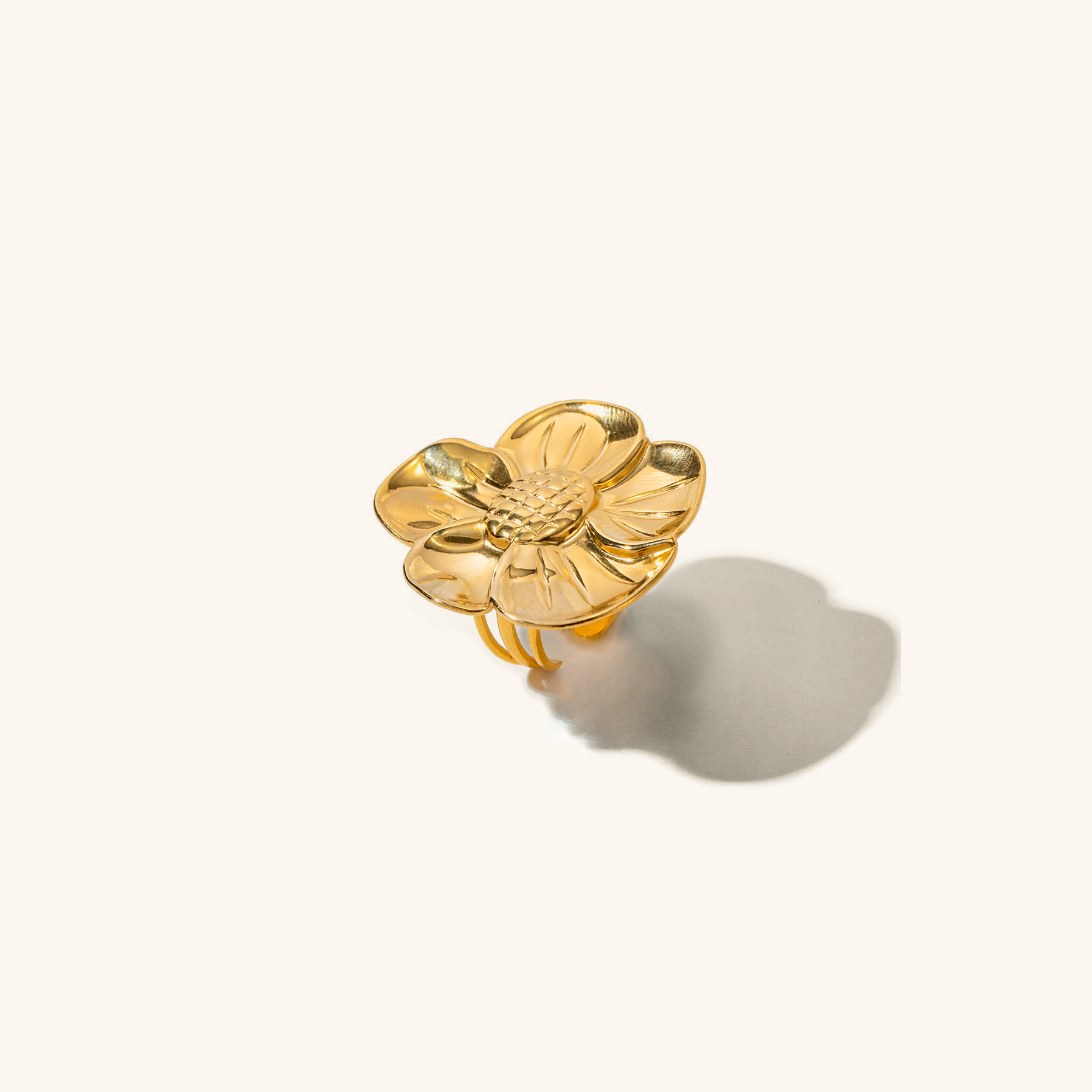 Blooming Petal Gold Ring