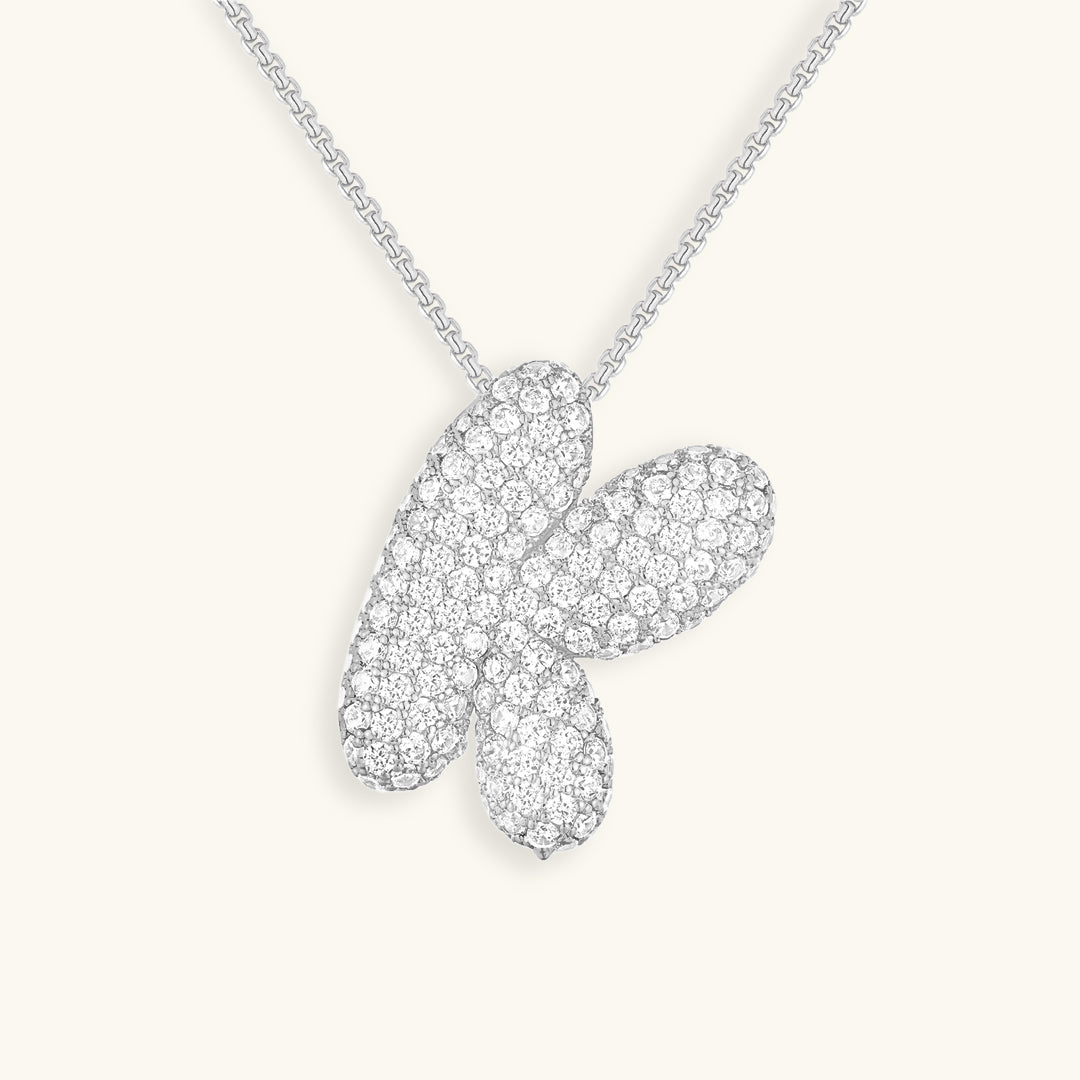 Bespoke Diamond Initial Pendant Necklace
