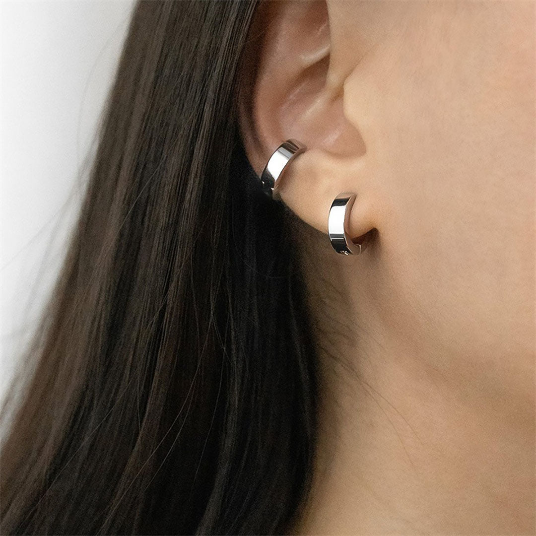 Lucille Sleek Huggie Earrings