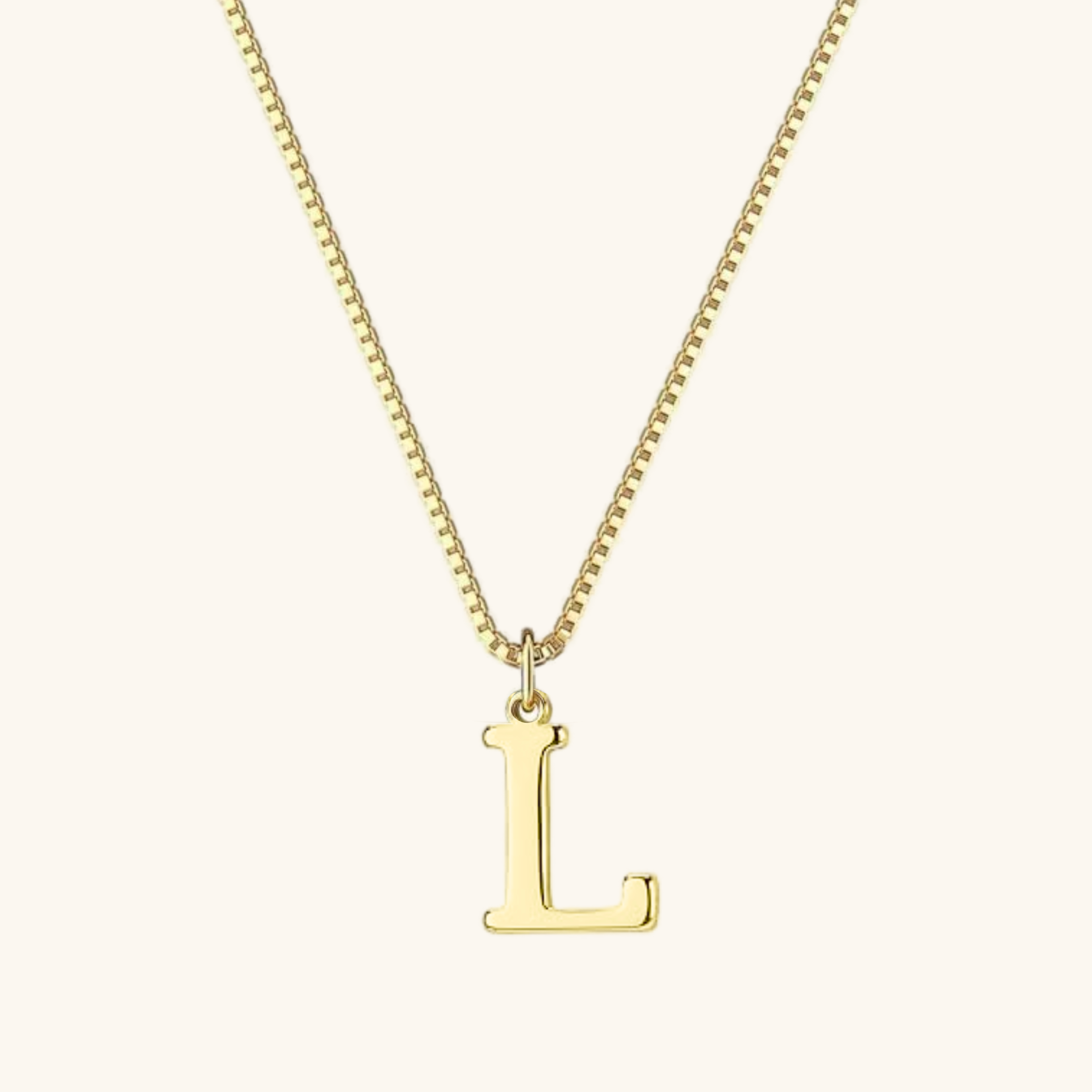 Personalized Initial Gold Necklace