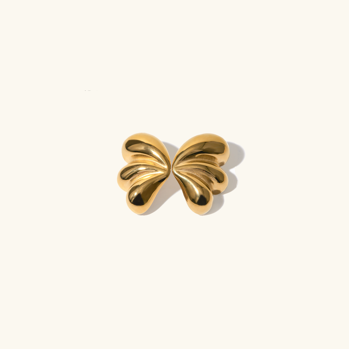 Elegant Gold Butterfly Earrings
