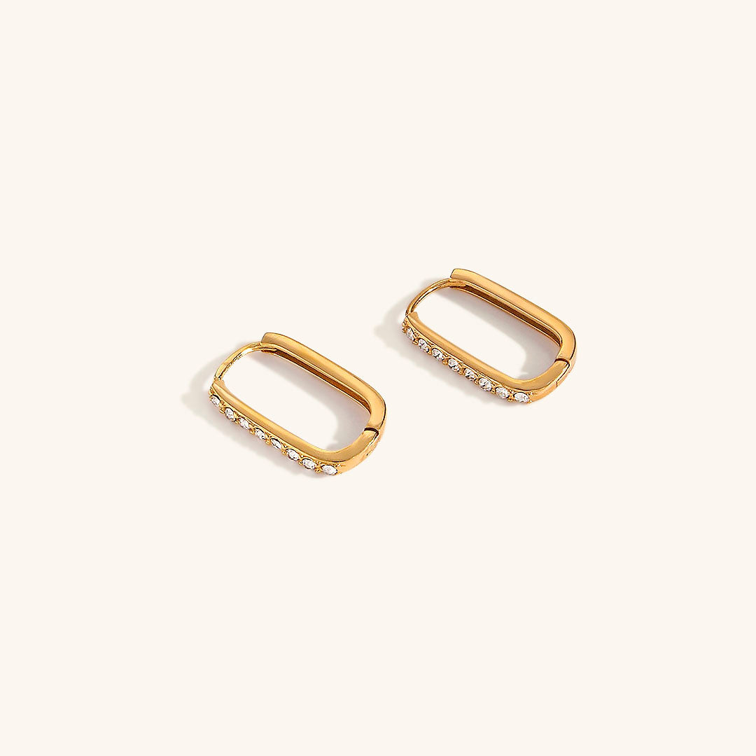 Maya Dazzling Gold Hoops