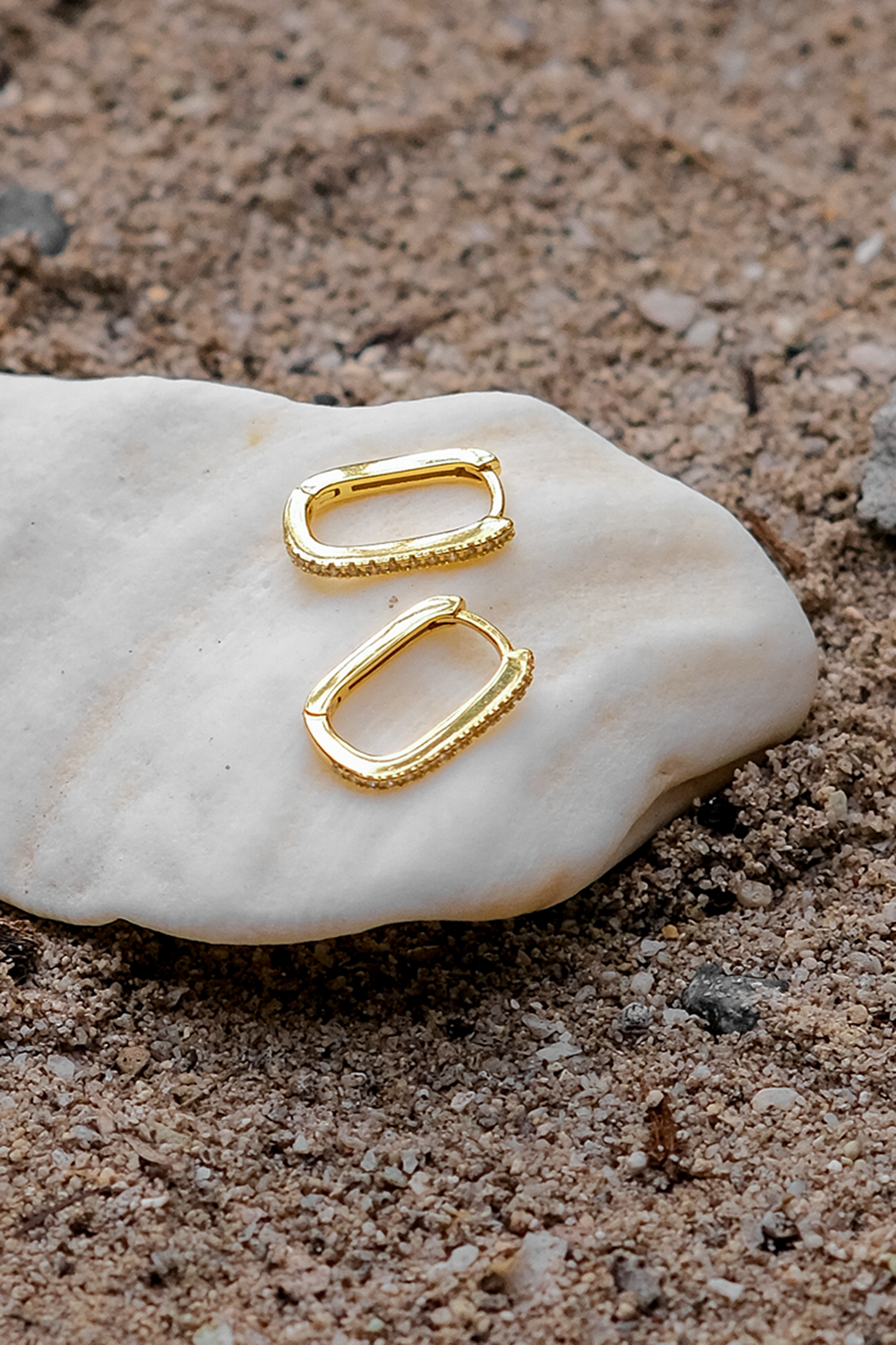 Melissa Oval Gold Hoops