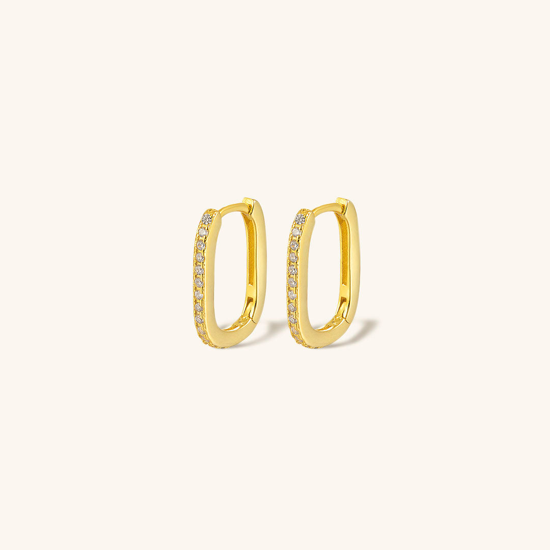 Melissa Oval Gold Hoops