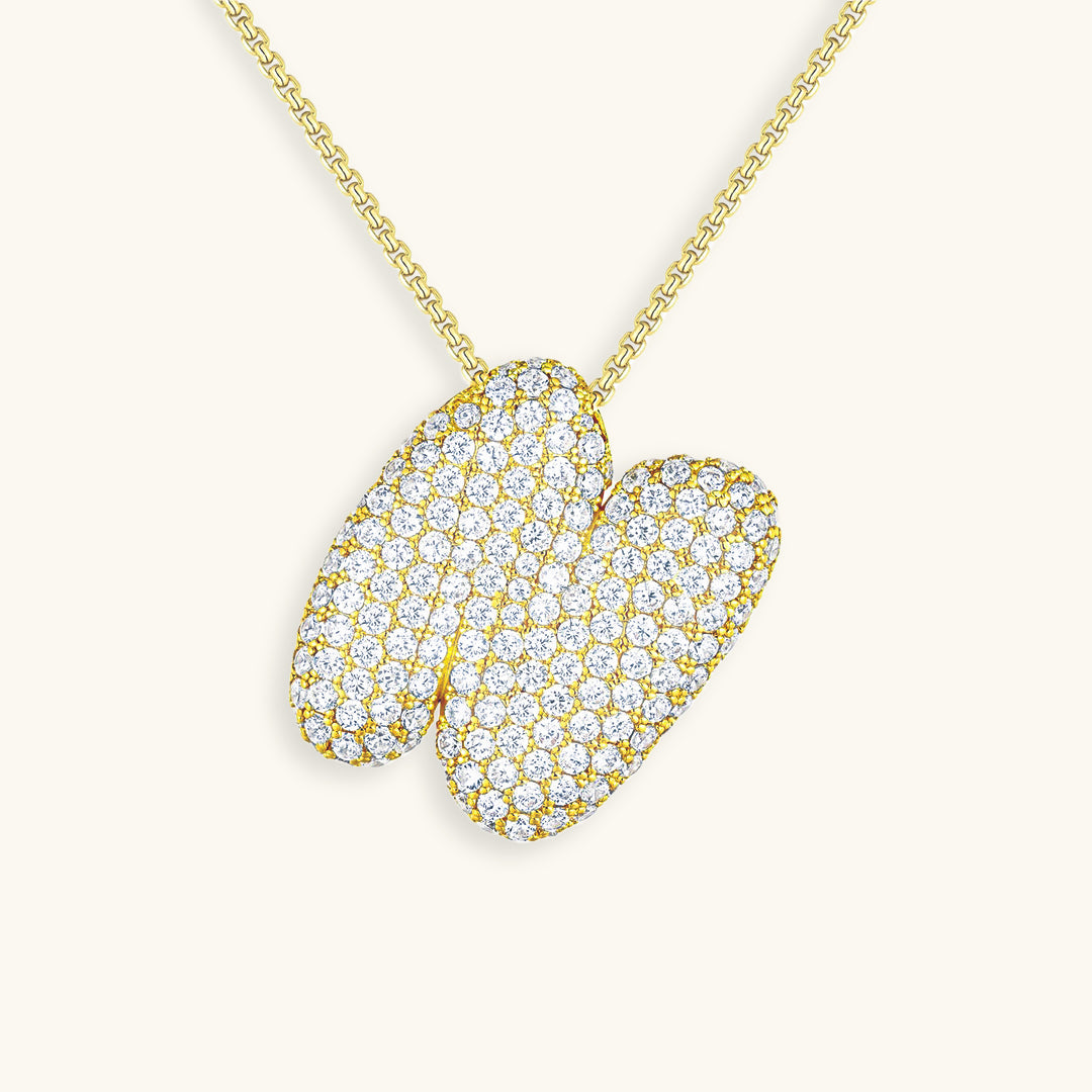Bespoke Diamond Initial Pendant Necklace